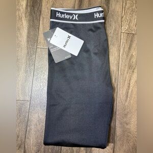 Hurley Black H2O-Dri Youth Leggings Size L (12-13 Years) Girls Activewear
